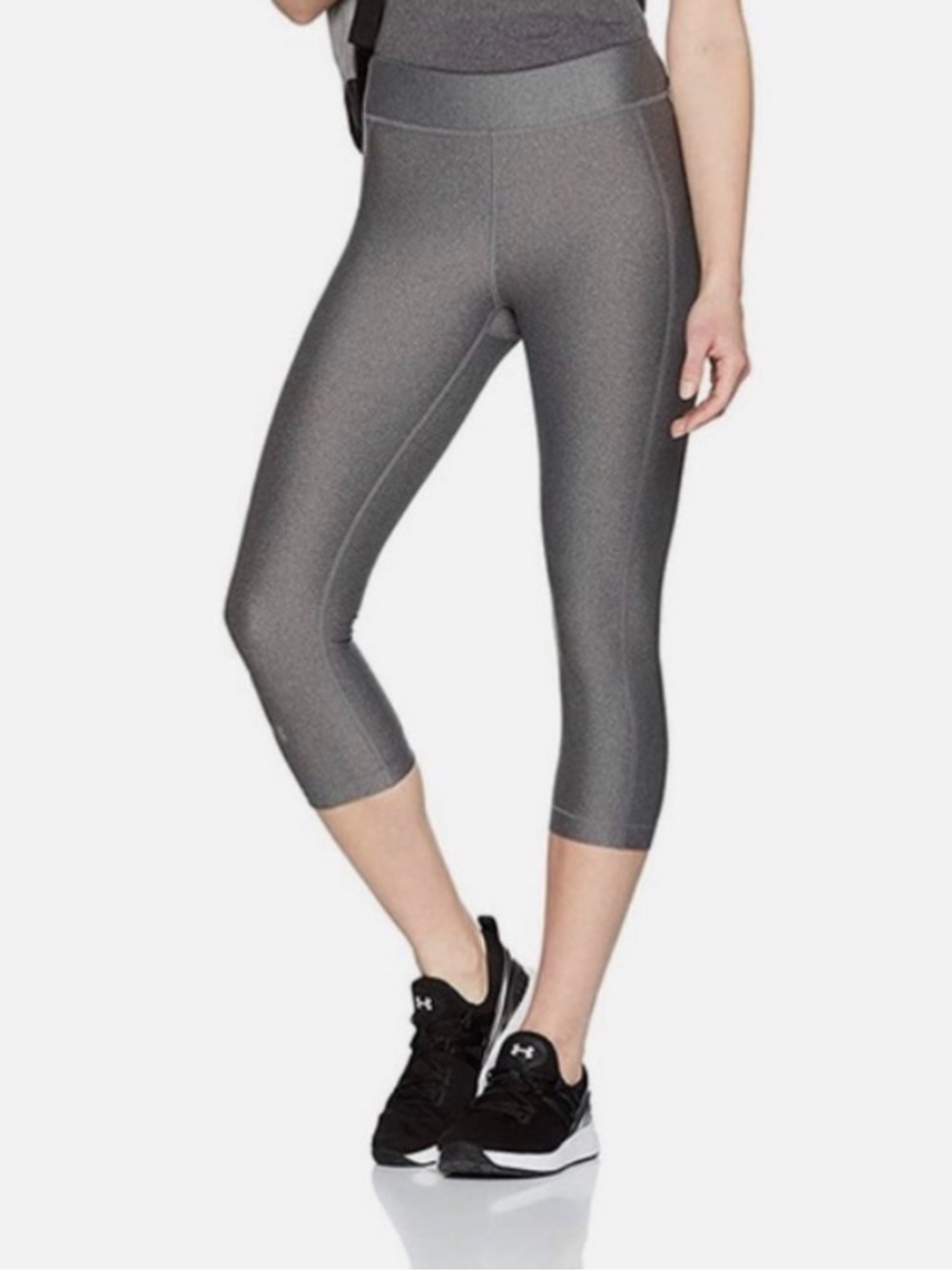 Under Armour Heat Gear Capri Leggings Gray NWT